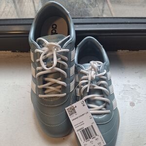 Adidas Grand Court Lo Sneakers - Light Blue & White